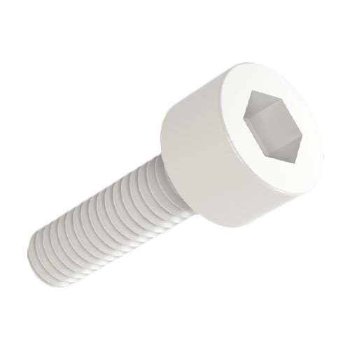 Cheese Head Screw ISO4762 M6x25 PA-66 Natural Hexagon Socket