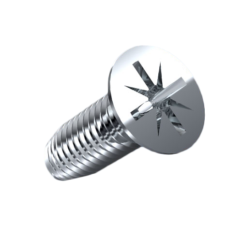 Thread Forming Screw DIN7500M M3x8 Galv. Steel Case Hardened Pozi CSK