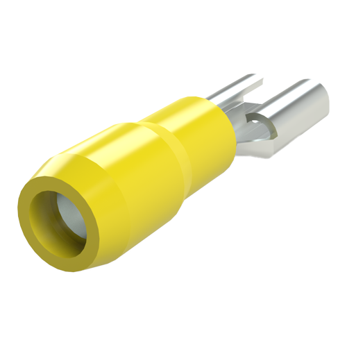 Fast On Receptacle 6.3x0.8mm 4-6mm² PVC yellow UL-E329381 AWG12-10