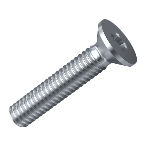 Countersunk Screw ISO7046 M4x16 A2 Plain Stainless Steel Cross Recessed