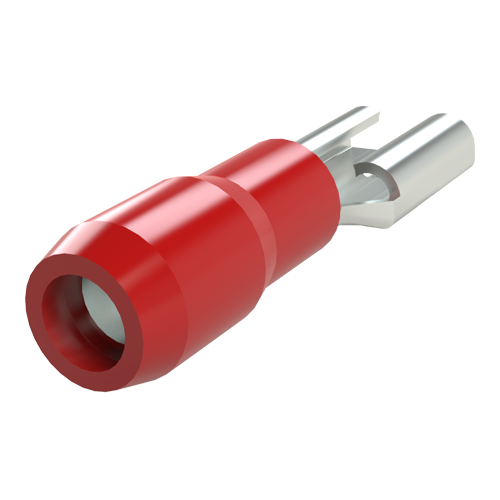 Fast On Receptacle 6.3x0.8mm 0.5-1.5mm² PVC red UL listed E329381 AWG22-16