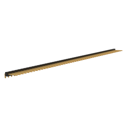 Terminal Strip 1x 50-pole 90° 2.54mm Brass gold-plated