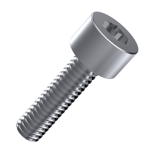 Cheese Head Screw ISO4762 M6x10 Galvanized Steel 8.8 Hexagon Socket