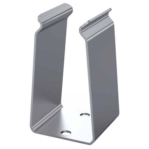 Battery clip for 9V cell Aluminium,pure-clean/2x ø2.5mm