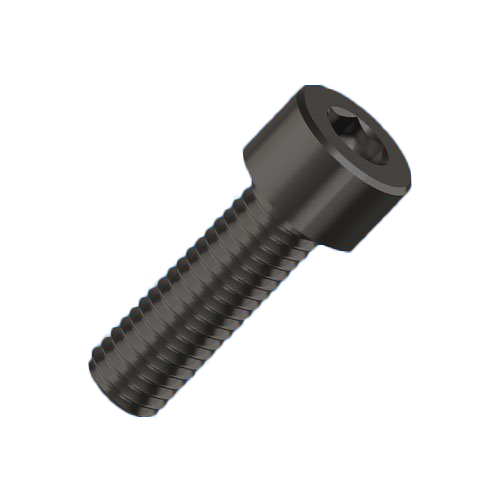 Cheese Head Screw ISO4762 M4x25 Black Galv. Steel 8.8 Hexagon Socket