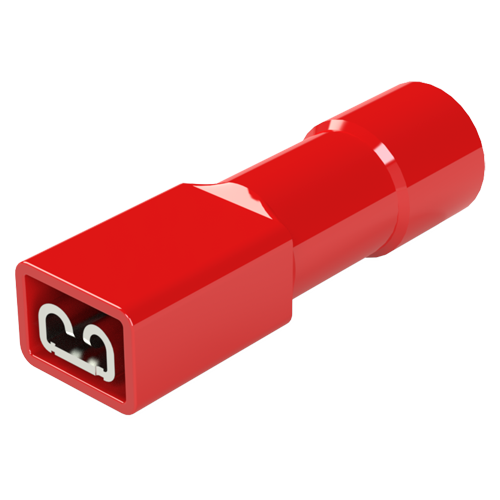 Fast On Receptacle 6.3x0.8mm 0.5-1.5mm² DIN 46245 Polyamide red UL-E329381