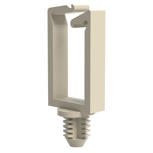 Kabelhalter 11,1x18,0mm mit Steckfuss ø7,9mm