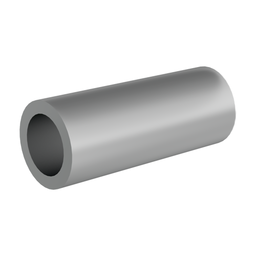 Round Spacer Ø3.3/5.5 x 4.0 Plain Aluminum