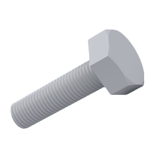 Hexagonal Screw DIN933/ISO4017 M6x10 PA-66 Natural Hexagon