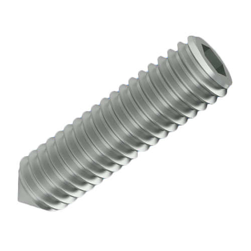 Set Screw DIN914/ISO4027 M5x25 ST-45H Zinc Hex Socket Cone Point