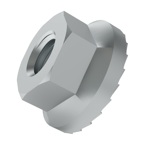 Lock nuts: Hexagon flange nuts M3/5,5 Steel zinc plated