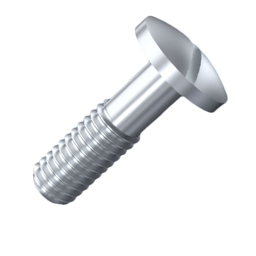 Captive Screw M2.5x7 Flat Head Nickel-Plated Steel 4.8 Slotted