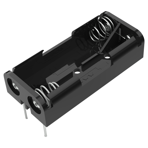 Batteryholder 2 x Micro "AAA" cells for PCB mounting