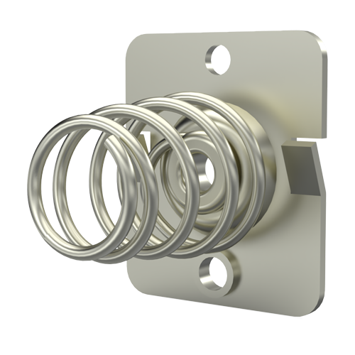 Battery Contact for "A+AA" cells Spring steel nickel-plated