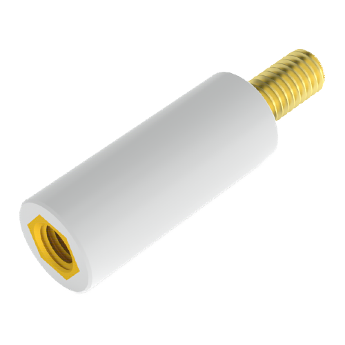 Insulated Standoff PA-Brass M/F Ø8x30 | F=M4x6 M=M4x6