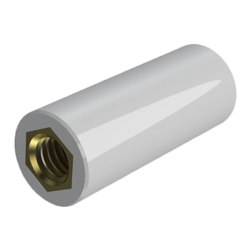 Insulated Standoff PA-Brass F/F ø12.7x35 | Thread M6x12.7 / M6x12.7