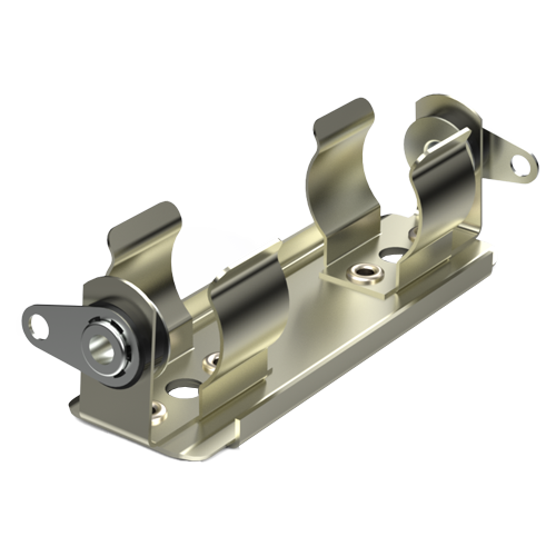 Batteriehalter 1x Mignon "AA" Zelle Stahlhalter für Löt-Anschluss