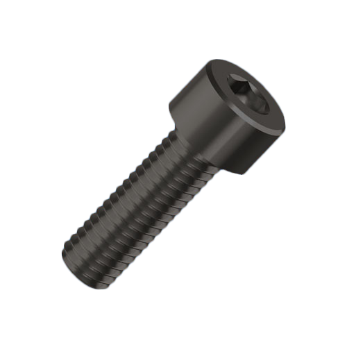 Cheese Head Screw ISO4762 M2.5x8 Black Galv. Steel 12.9 Hexagon Socket