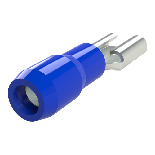 Fast On Receptacle 6,3x0,8mm 1.5-2.5mm² PVC blue - Bronze tinned