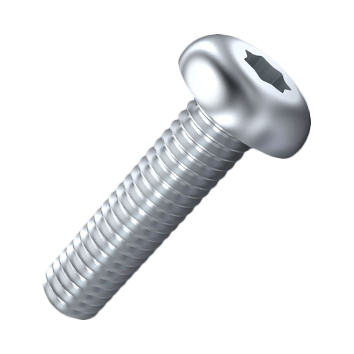 Flat Head Screw ISO7380-1 M3x8 Galvanized Steel 8.8 Torx Button Head