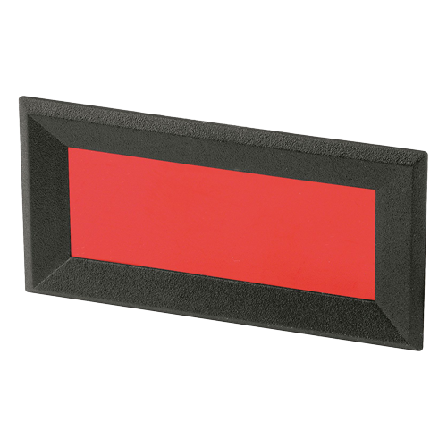 Panel Display Bezel ABS 20.0x53.0mm Visible Display: 15.5x51.5mm red