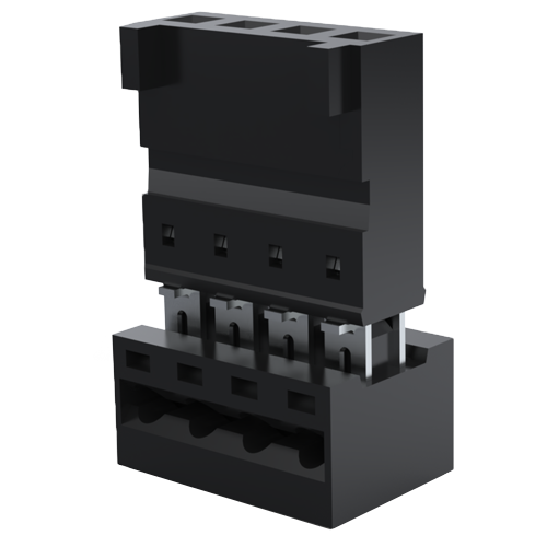 Steckverbinder IDC/AUTOCOM 4-polig für Flachkabel AWG 26-28