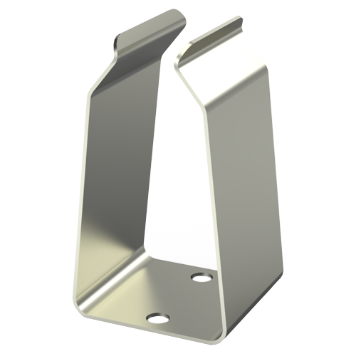 Battery Clip for 9V cell Steel nickel-plated hole ø2.5mm