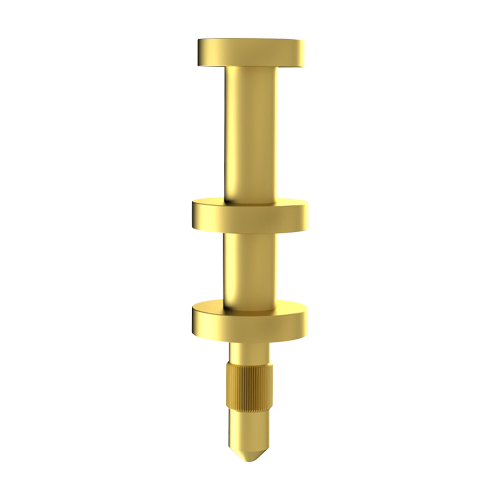 Solder Terminal Pin ø1.0x8.0mm Brass gold plated