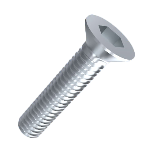 Countersunk Screw ISO10642 M4x6 Galvanized Steel 10.9 Hexagon Socket