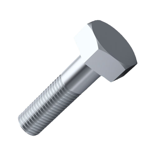 Hexagonal Screw DIN931/ISO4014 M10x45 Galvanized Steel 8.8 Hexagon