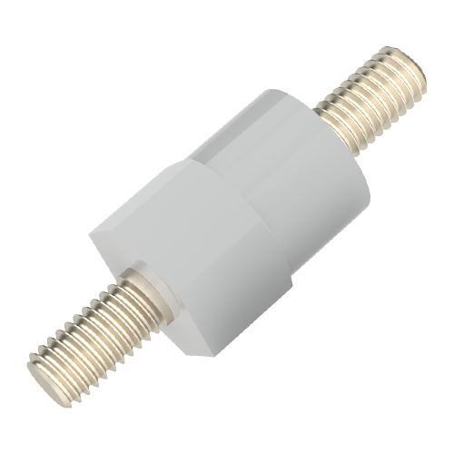 Insulated Standoff PA-Brass M/M AF7x6 | Thread M3x6 / M3x6