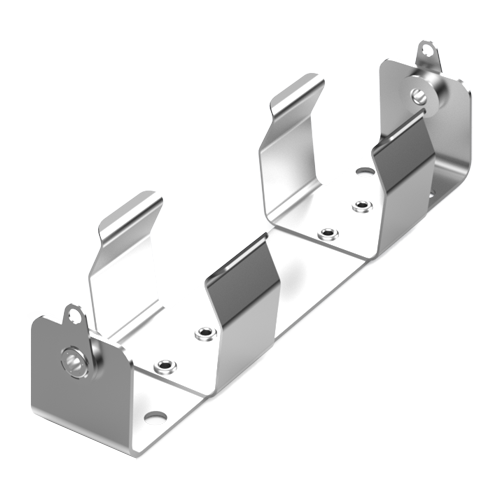 Batteriehalter 2x "C" Zellen Aluminium mit Lötanschlüssen