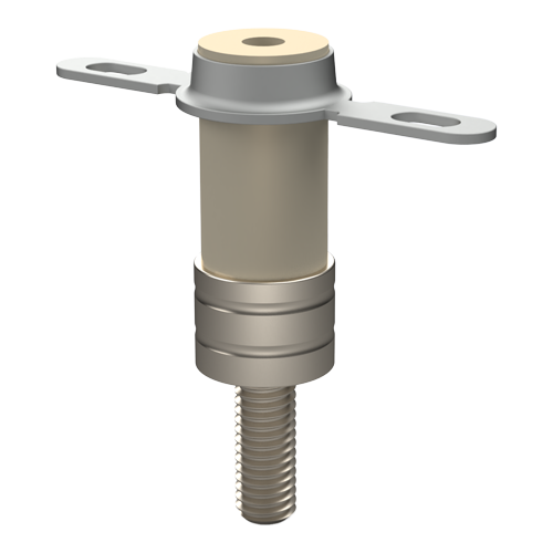 Ceramic Solder Terminal - 2 soldertags and Threadpin M3