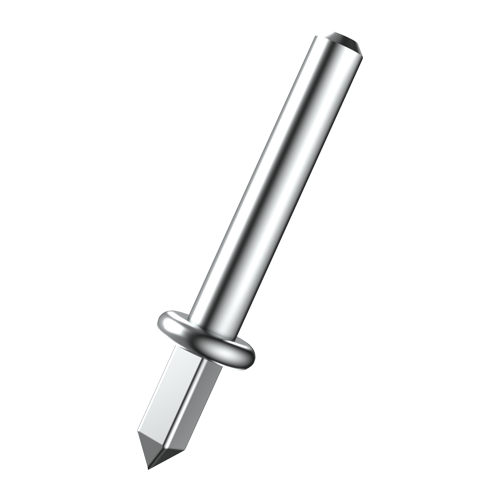 Soldering Pins & Soldering Contacts: Solder Terminal Pin ø1.0x7.7mm Brass tinned with square press-in shaft