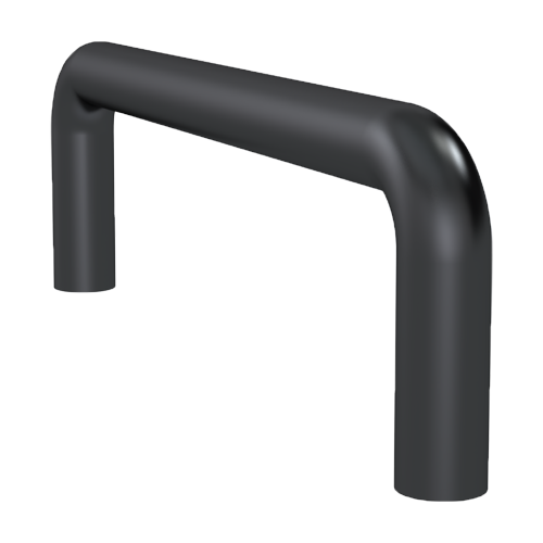 Round Handle ø10/120/40mm M5 Aluminium black