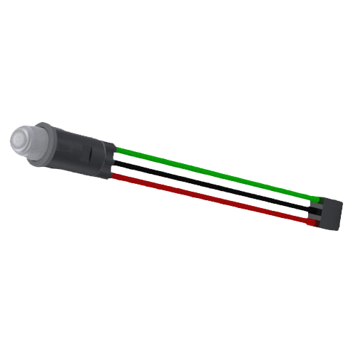 LED ø5mm Rot/Grün mit Anschlusskabel 12.0"/305mm