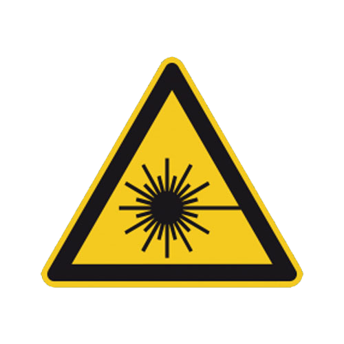 Labels - Laser Beam DIN EN ISO 7010-W004