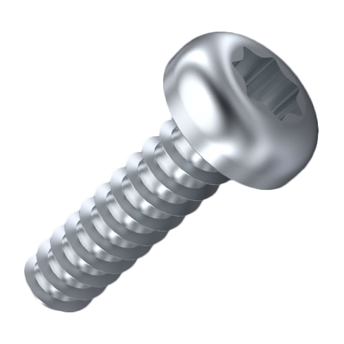 Self-Tapping Screw for Plastic 3.5x8 PT Galvanized Q&T Steel Torx Pan Head