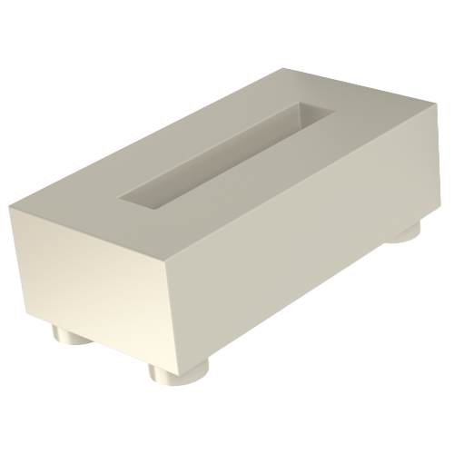 Molded Transistor Mount TO-220 Polyamid 6 white UL94-V2