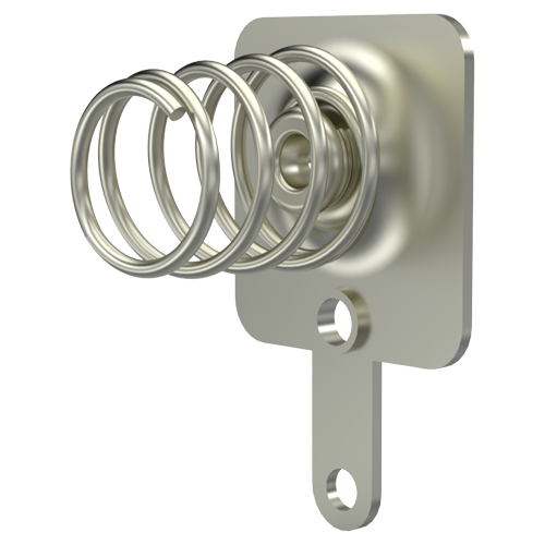 Battery Contact for "A"/"AA" cells Spring steel nickel-plated