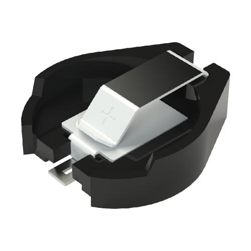 Coincell Holder for ø20mm cell SMD Solder Tail with "Flow Hole"