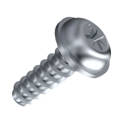 Self-Tapping Screw for Plastic 3x10 PT Galv. Q&T Steel Pozi Raised CSK Slotted