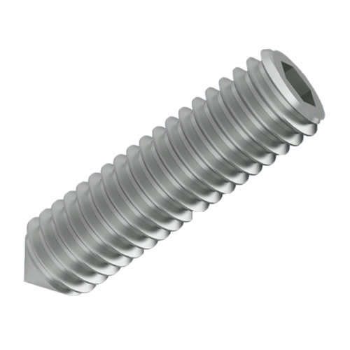 Set Screw DIN914/ISO4027 M3x10 ST-A2 Stainless Hex Socket Cone Point