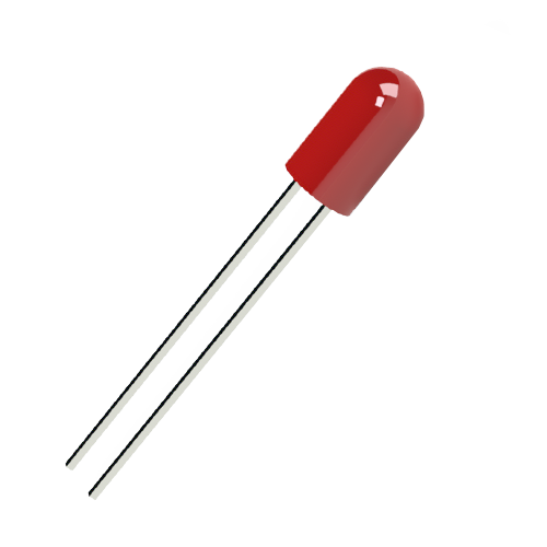 LED 5mm T1 3/4 Low Current red Lens diffus