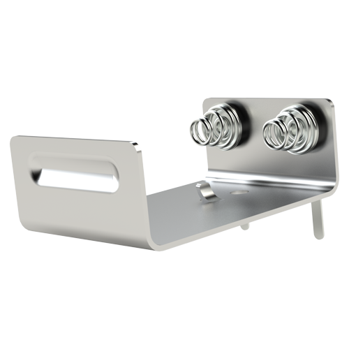 Batteryholder for Lithiumcell 6V Topside open/Solder pins for PCB