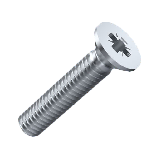 UNC-Schraube UNC4-40x6,4 Stahl 4.8 verzinkt Pozidriv Senkkopf