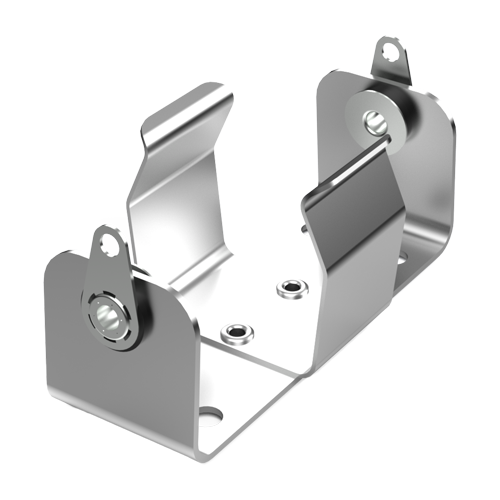 Batteryholder for 1x Baby "C" cell Aluminium with solder Tags