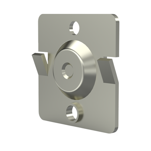 Battery Contact Plus for A+AA cells Spring steel nickel-plated