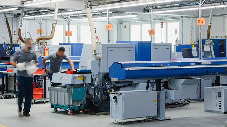 ETTINGER in-house production facility - electromechanical components "Made in Germany"