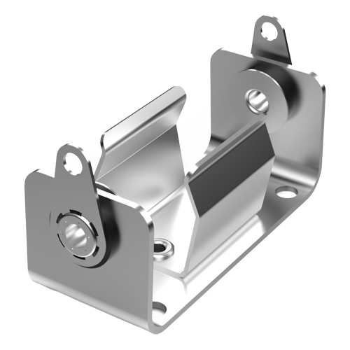 Batteryholder for 2/3A cell Aluminium with solder terminals